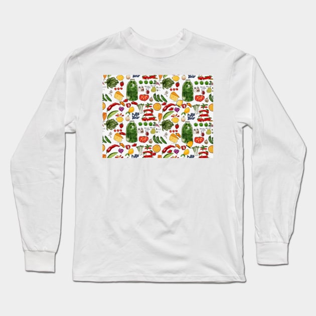 What's Cooking Good Looking? Long Sleeve T-Shirt by kschowe